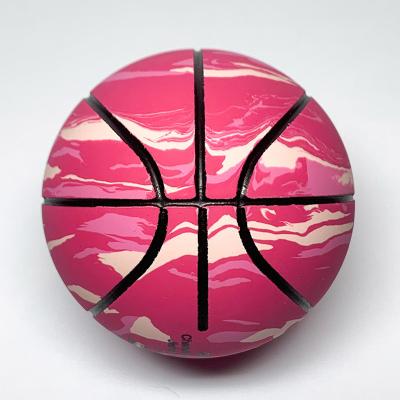 China Funny Colorful Toy Rubber Elastic Hollowed Ball 6cm Mini Basketball High Bouncy Office Decoration by ActEarlier for sale