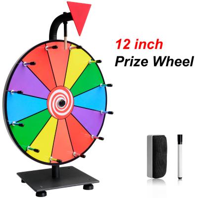 China ActEarlier display casino roulette wheel durable custom erasing lucky dry color 12 inch casino prize wheels for sale