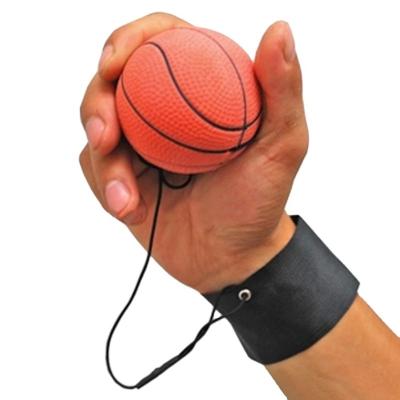 China ActEarlier Finger Exerciser Sports Fitness Ball Rope Rubber Bouncy Ball 63mm Wrist Training Bouncy Ball of Toy Moveable Person Finger Exercise Toys for sale