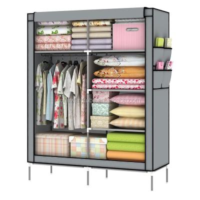 China Large Size Multi Layer Wardrobe With High Foot Fleece Wardrobe for sale