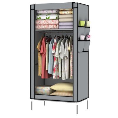 China Nonwoven Fabric Foldable Small Compact Wardrobe With Cover 10120 for sale