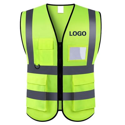 China Wholesale Custom Safety SNAPSHOT LED Logo Traffic Guard Worker Construction Vest for sale