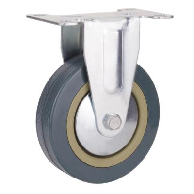 China Gray Rubber Air Conditioner Wheels 1.5inch 2inch 3inch 4inch Difficulty Stem Contemporary Rigid Light Duty Swivel Chair Caddy Caster Wheel for sale