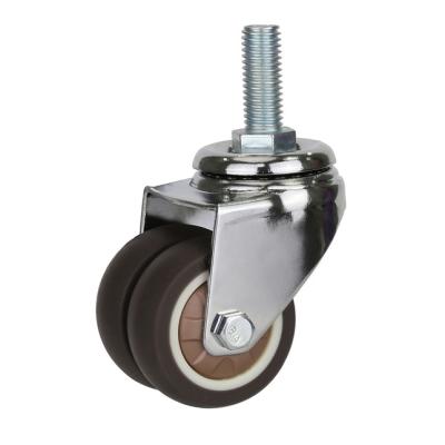 China PIVOT 65Mm 2 Inch Round High Friction Small Rubber Caster Plastic Skating Wheel for sale