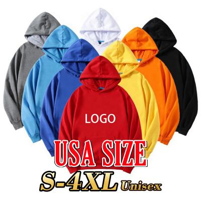 China Wholesale High Quality White Cloth Anti-Wrinkle Hooded Casual Custom Logo Men Women Plus Size Sweater Plus Size Sweatshirt Hoodies for sale