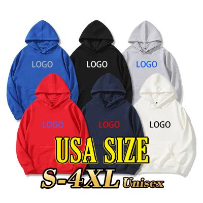 China Wholesale Custom High Quality Women Sweatshirt Anti-wrinkle Blank Hoodies Men Hooded Plus Size Pullover With Logo for sale