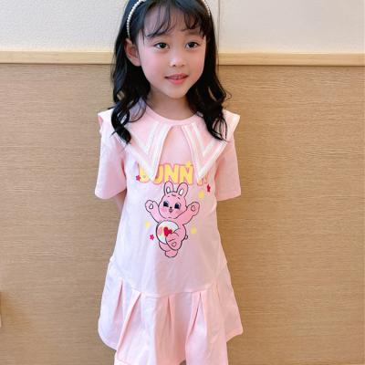 China 2021 Latest Designs Breathable Hot Sale 95%Cotton 5%Spamdex Summer Dresses For Girls Baby for sale