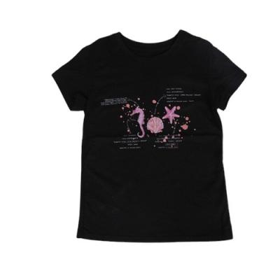 China 2021 Regular Cheap Price 100%Cotton O Neck Self Crop Printed T Shirts For Women for sale