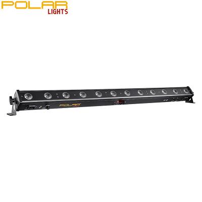 China DJ Club Bar Polarlights DJ Lights 12*4W RGBW 4 in 1 LED Pixel Bar Wall Washer Led Beam Led Bar for sale