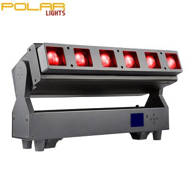 China Individual LED Control and Inexpensive Quality 4in1 RGBW LED 6*40W Good Color Moving Zoom Linear Dye Light for Stage Event Concerts Project for sale