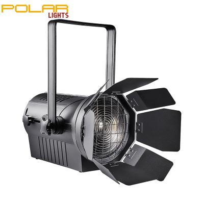 China Project Polarlights LED Zoom Fresnel Spotlight 200w for Opera Theater Events Concert TV Channel Stage for sale