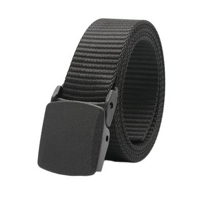 China New Canvas Buckle Belt Anti-allergy Quick-drying Durable Plastic Nylon Belt Lightweight Outdoor Sports And Leisure For Men And Women for sale