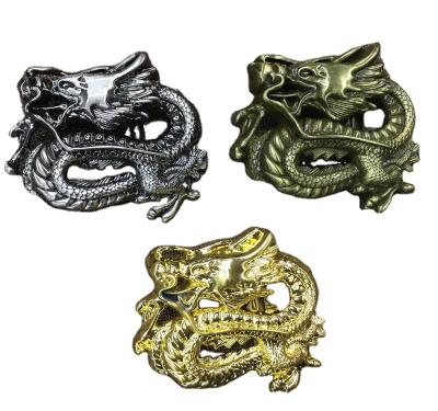 China Men Wholesale Custom Brass Chinese Dragon Belt Smooth Belt Buckle Buckle for sale