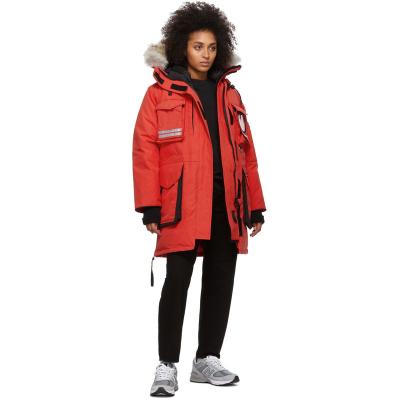 China FIVEOCEANS 2021 New Women's Winter Waterproof Down Parka Fur Collar Down High Quality Warm White Duck Polar Down Jackets Thick Coat for sale