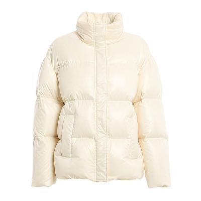 China The FIVE OCEANS Jacket Winter Ladies Duck Down Short Coats Bubble Stripper Jacket Custom Made Luxury Thick Warm Waterproof Women Jacket High Quality for sale