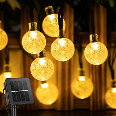 China Party 60 Solar Powered Decor Outdoor Led String Lights with 8