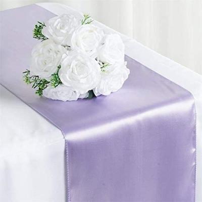 China Oilproof Satin 12 x 108 Inches Long Table Runner For Wedding , Table Runners Fit Rectange And Round Table Decorations for sale