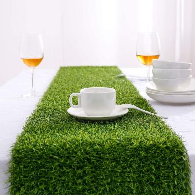 China Oilproof Artificial Grass Table Runners - Synthetic Grass Table Runner for sale