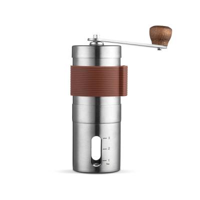 China Beater Ejector Knob Stainless Steel Manual Coffee Grinding Machine, Obvious Scale Capacity, High Quality Portable Convenient Hand Coffee Grinder for sale