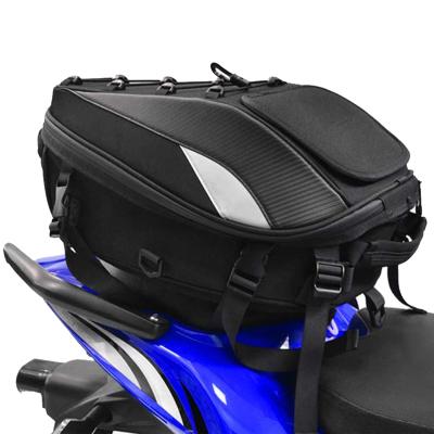 China Waterproof Motorcycle Backpack Dual Use Motorcycle Helmet Bag Motorcycle Seat Tail Bag for sale