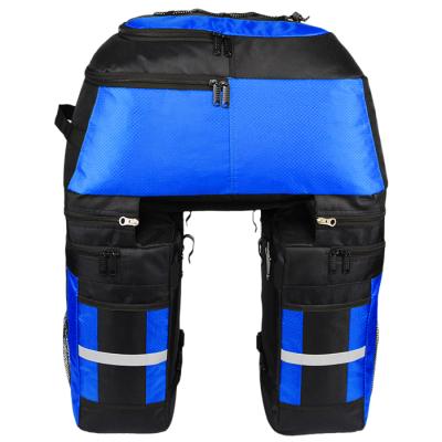 China Custom LOGO 70L Bike Pannier Bag Big Business Bicycle Rack Trunk Bag Rear Seat Rear Seat Bag for sale