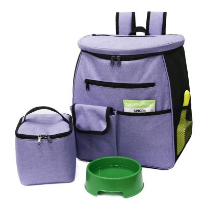 China Airline Stored Pet Food Accessories Tote Organizer Approved Line With Pockets Multifunctional Dog Travel Bag for sale