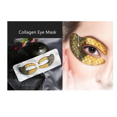 China Wholesale Private Label Anti-wrinkle Remove Dark Circles Sheet Crystal Gel 24k Gold Collagen Gel Eye Treatment Mask For Dry Eye for sale