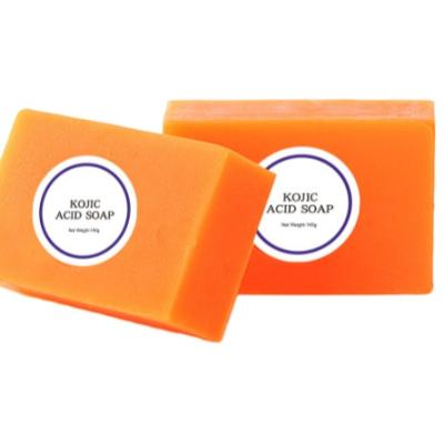 China High quality best selling orange base cleaning kojic acid soap whitening kojic acid soap for sale