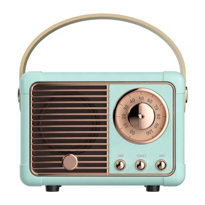 China Retro LED Blinking Light Blue Tooth Speaker with Boombox Old-fashioned Classic Loud Volume Style Wireless Connection, TF Card and MP3 Player for sale