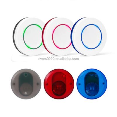 China Round Remote Control Switch Wireless Touch Control EV1527 Chip Learning LED 1 Button 433Mhz Type for sale