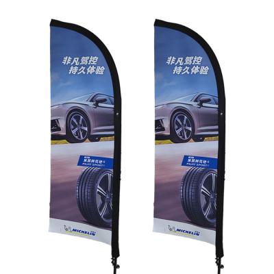 China Wholesaler Cheap Factory Advertising Promotion Flying Feather Flag Banner Custom Beach Sailing Flag for sale