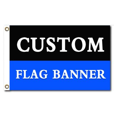 China Custom Size Logo Polyester For Decoration Advertising Company Manufacturer Flags And Banners Promotion for sale