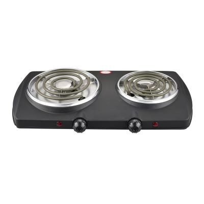 China Hotel electrical appliances 2 burner camping cooking electric stove cooker coil Hot Plates HP202-U409 for sale