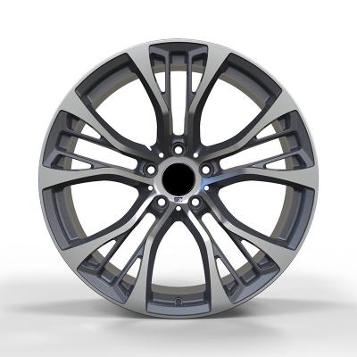 China Hot Selling Aluminum Alloy Gunmetal Machined Face Front Rear Germany Car Alloy Wheels Rim For BMW for sale