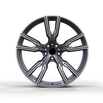 China Aluminum Alloy Gunmetal Machined Face Forged Wheel Hub Front Rear Germany Car Alloy Wheels Rim For BMW for sale