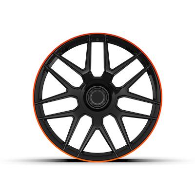 China Matte Black Modified Front Rear Germany Car Aluminum Alloy Car Side Wheels Rim For Mercedes Benz for sale