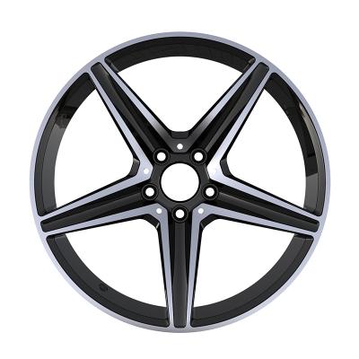 China Custom Aluminum Alloy Gunmetal Machined Face Passenger Rim Car Forged Alloy Wheels Rims For Mercedes Benz for sale