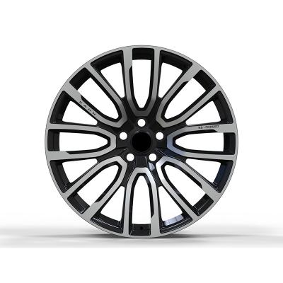 China Custom Black Machined Face Forged 5*120 Car Aluminum Alloy Wheel Rims Alloy Wheel For Land Rover for sale