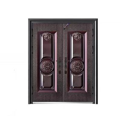 China Bulletproof New Custom Size Door Villa Fancy Aluminum Security Front Entry Doors for sale