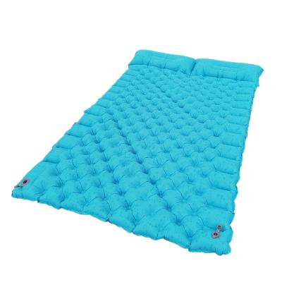 China New Super Lightweight Moisture Proof Moisture Proof Mat With Pillow Press Inflatable Beach Double Sleep Mat for sale