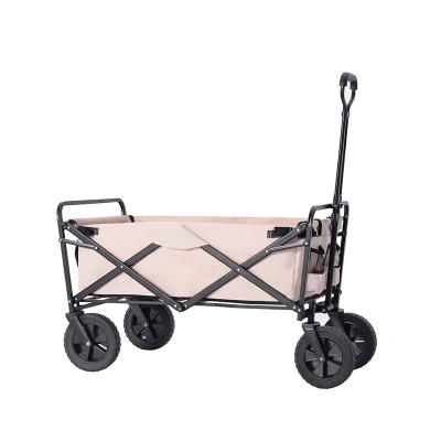 China Durable Four Wheel Large Space Portable Folding Cart Outdoor Utility Vehicle for sale