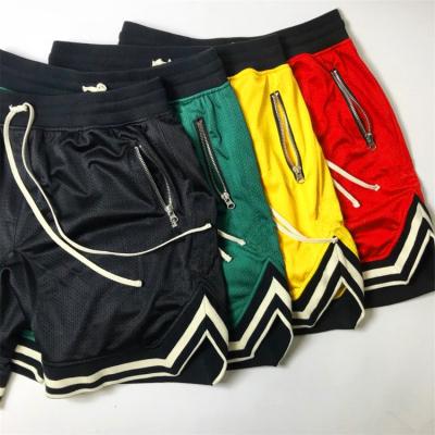 China Custom Men's Gym Mesh Summer Basketball Shorts Logo Print Active Athletic Blank Clothing Wholesale QUICK DRY for sale