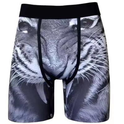 China Logo Boxer Brief Underwear Wholesale Custom Polyester Antibacterial Knit Cuecas Briefs Seamless Women Men's Boxer Briefs DHL Men's FEDEX OEM Anti for sale