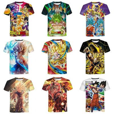 China Factory wholesale custom QUICK DRY 3d printed shirt for men fashion casual summer 3d printing men's oversized tees shirt to loosen tops for sale