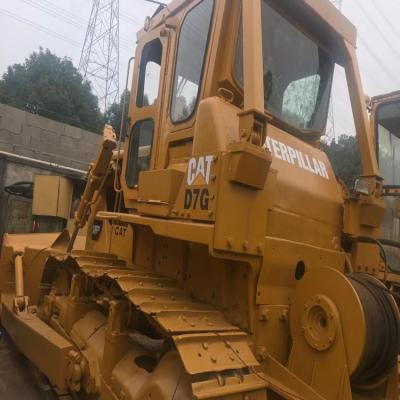 China Construction worksÂ   Good Condition Used Cat D7G D7 / D7R / D8 Crawler Bulldozer With Ripper / Winch for sale