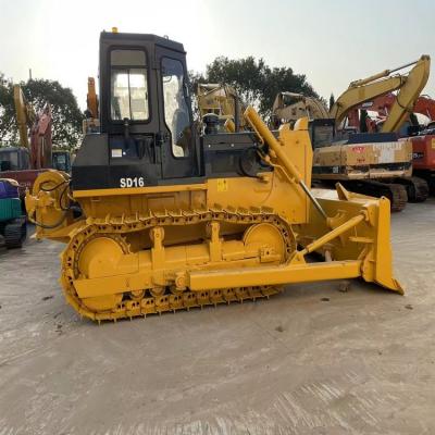 China Construction worksÂ   Used Shantui SD16 Track Bulldozer With Straight Blade for sale