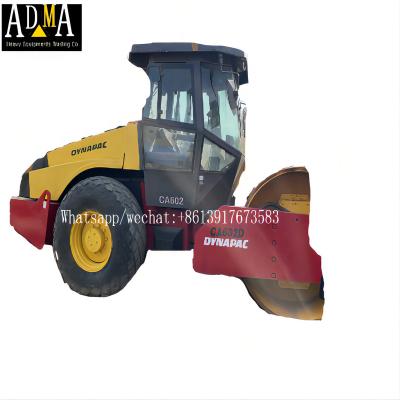 China Building Material Shops Used Dynapac CA602D Vibratory Drum Smooth Roller Made in Sweden for sale