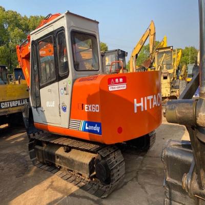 China Swamp Enough Used Hitachi Ex60 Ex60-3 5 Ton 6 Ton Crawler Excavator , Low Hour Hitachi Ex60 Excavator In Promotional Price for sale