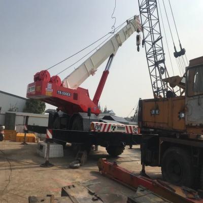 China TRUCK CRANE Used Tadano TR500EX 50 Ton Rough Terrain Crane, Japan Made Tadano TR500EX Rough Terrain Truck Crane for sale