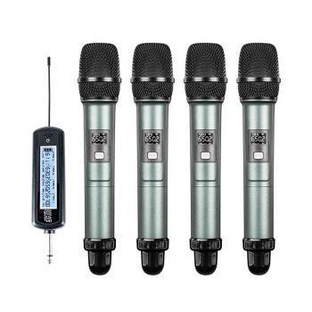 China Professional Headset Microphone BAISKILL-BL4 4 Channel UHF New With Four Headset Handhelds Universal Wireless Microphone For Karaoke for sale